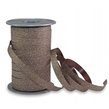 Ribbon Poly Glitter Taupe RPGT